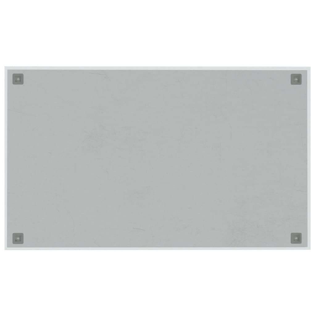Wandmagneetbord 100x60 cm gehard glas wit