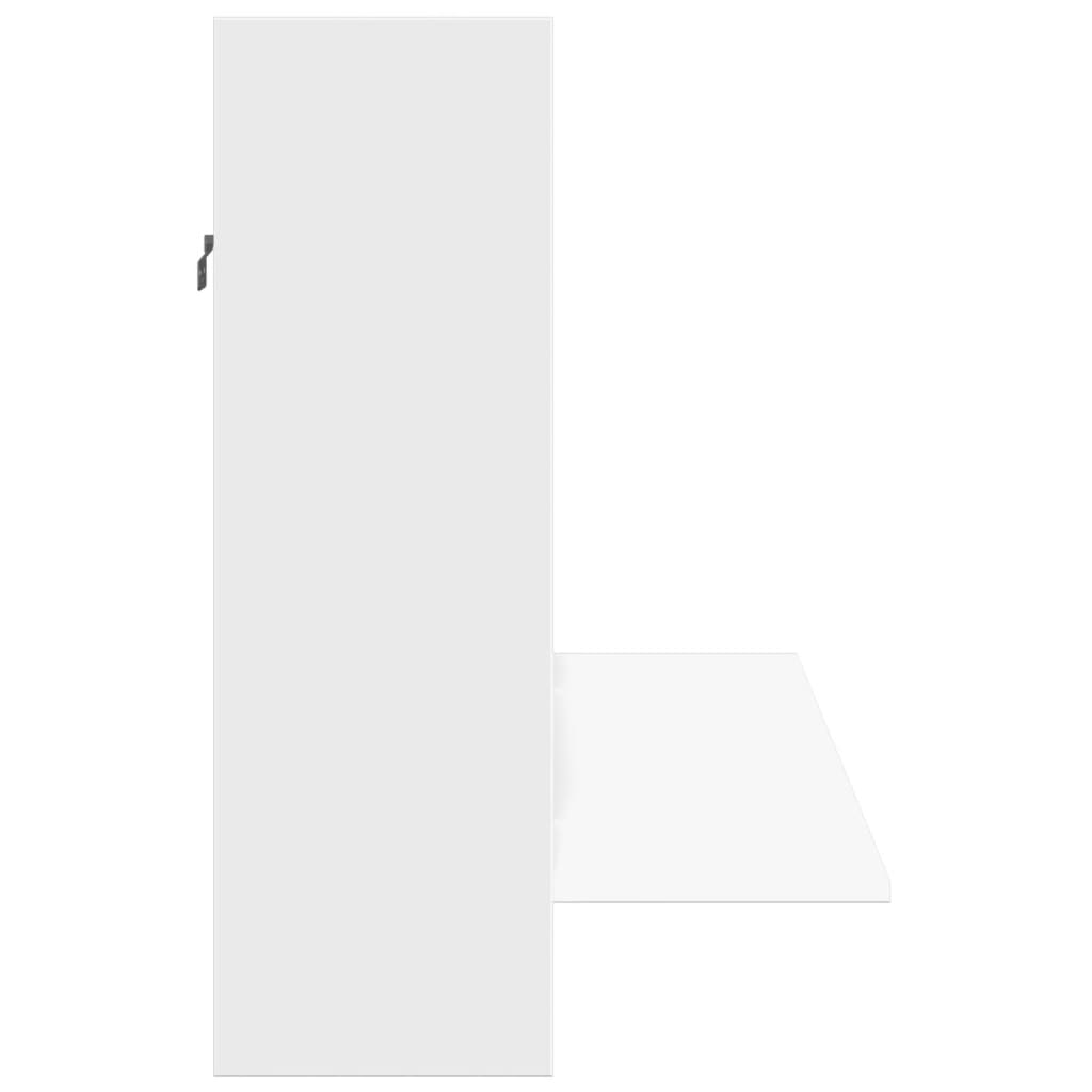 Wandbureau 105x48x75 cm bewerkt hout wit