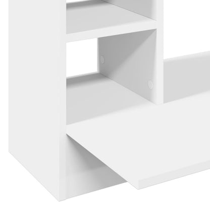 Wandbureau 105x48x75 cm bewerkt hout wit