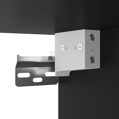 Wandbureau 105x48x75 cm bewerkt hout zwart