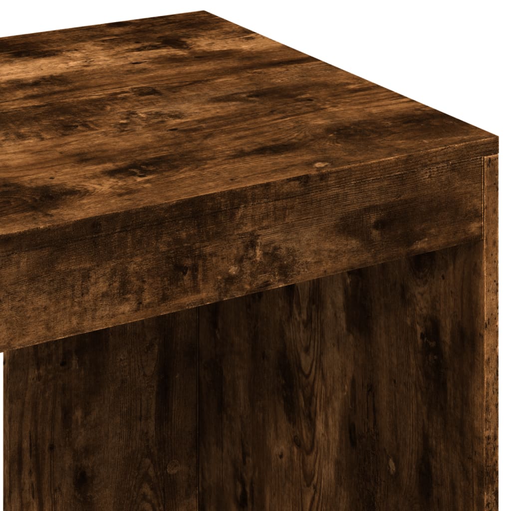 Desk 103.5x56.5x94 cm processed wood smoked oak color