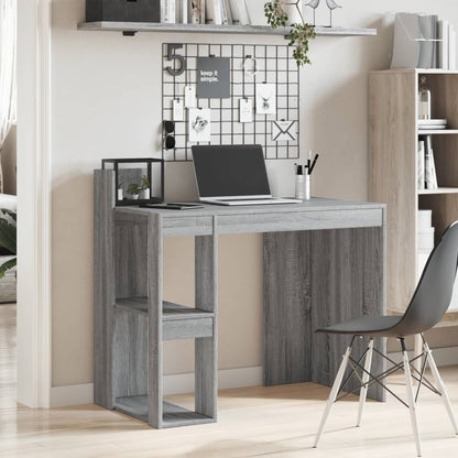 Desk 103.5x56.5x94 cm processed wood gray sonoma oak color