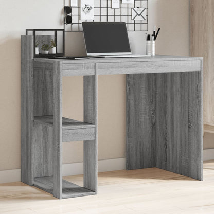 Desk 103.5x56.5x94 cm processed wood gray sonoma oak color