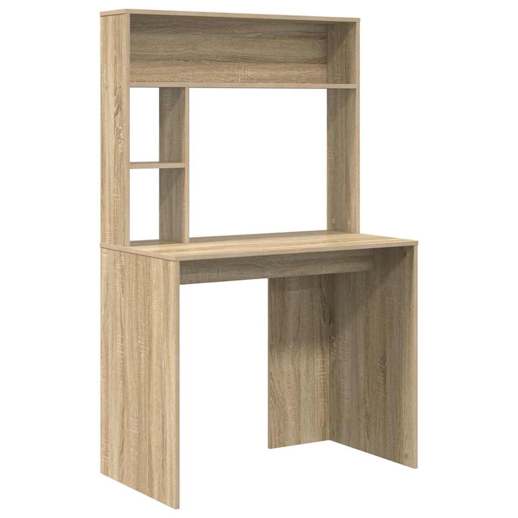 Bureau met plank Sonoma Eiken 91 x 50 x 149 cm Bewerkt hout