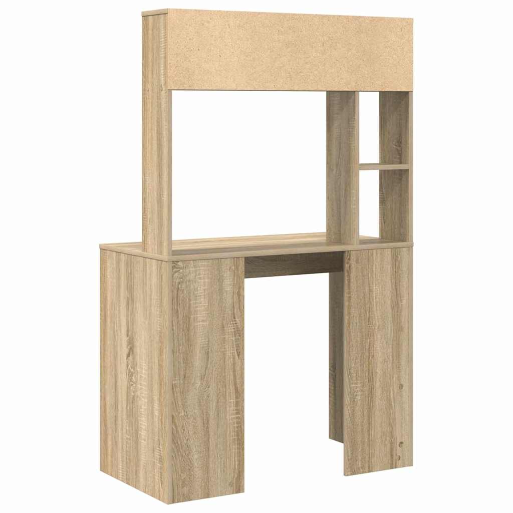 Bureau met plank Sonoma Eiken 91 x 50 x 149 cm Bewerkt hout