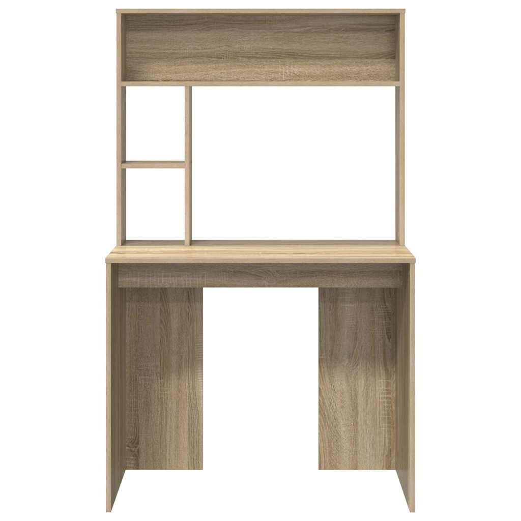 Bureau met plank Sonoma Eiken 91 x 50 x 149 cm Bewerkt hout