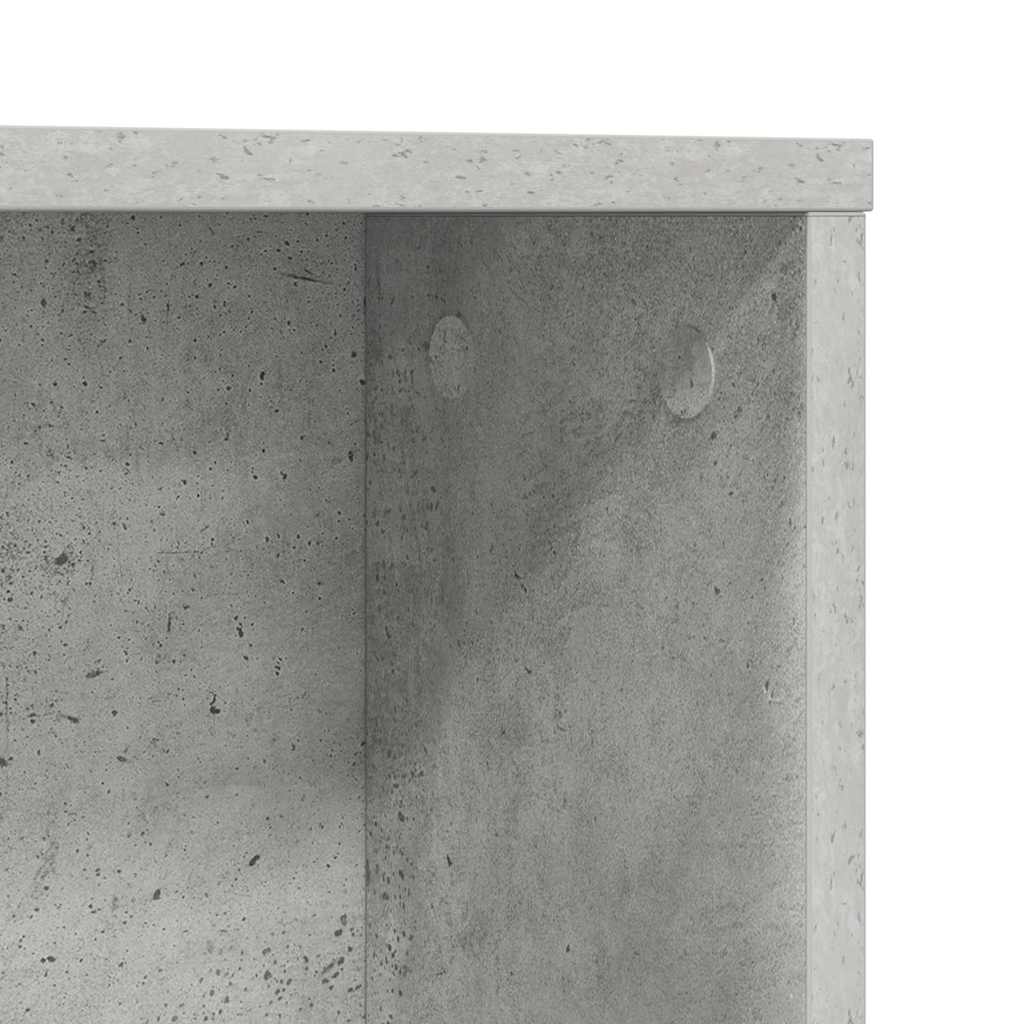 Bureau met plank Beton Grijs 91 x 50 x 149 cm Bewerkt hout