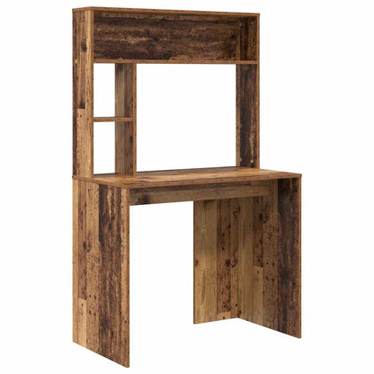 Bureau met plank Oud Hout 91 x 50 x 149 cm Bewerkt hout