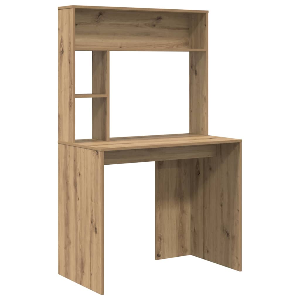 Bureau met plank Artisan Eiken 91 x 50 x 149 cm Bewerkt hout