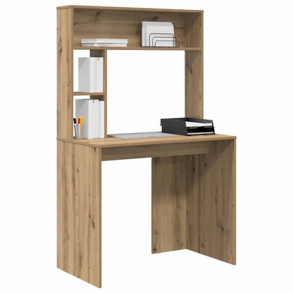 Bureau met plank Artisan Eiken 91 x 50 x 149 cm Bewerkt hout