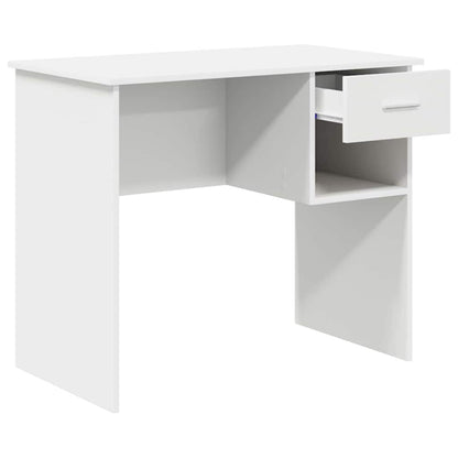 Bureau met lade met plank Wit 90 x 49 x 75 cm Bewerkt hout