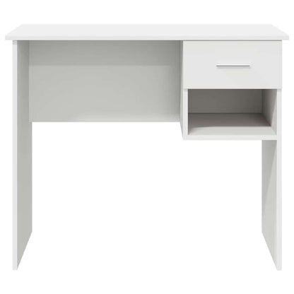Bureau met lade met plank Wit 90 x 49 x 75 cm Bewerkt hout