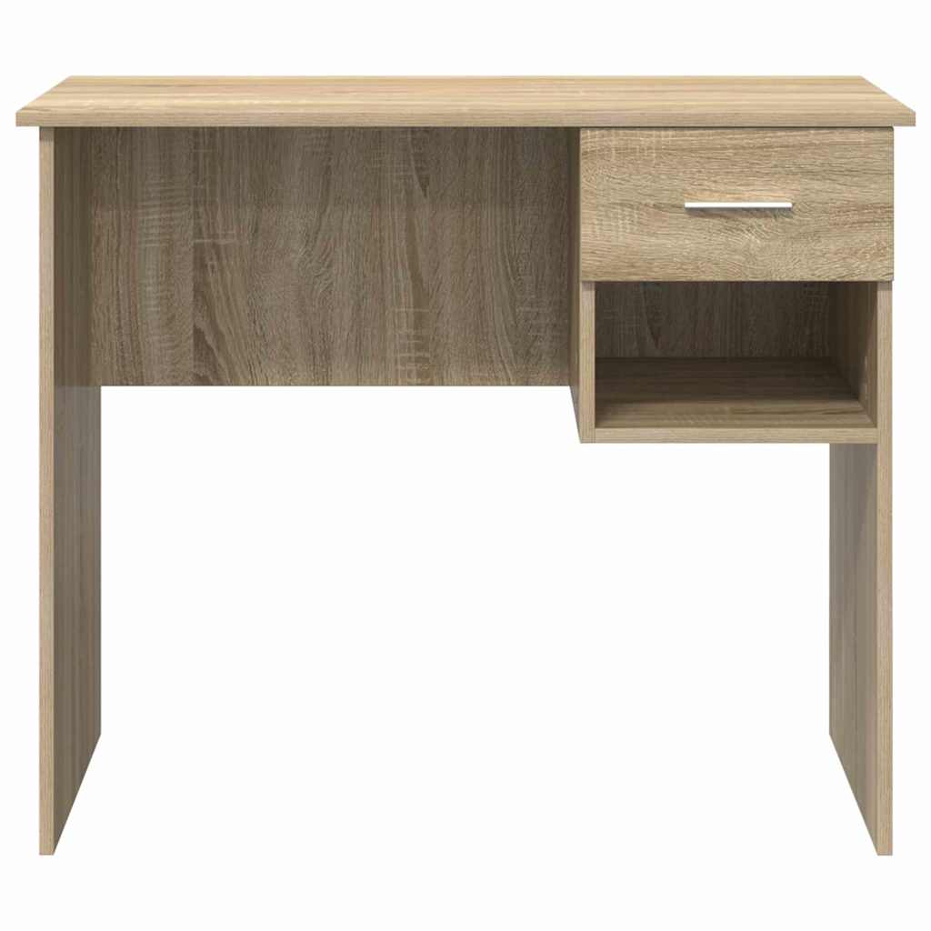 Bureau met lade Sonoma Eiken 90 x 49 x 75 cm Bewerkt hout