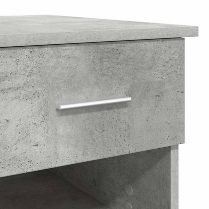 Bureau met lade Beton Grijs 90 x 49 x 75 cm Bewerkt hout