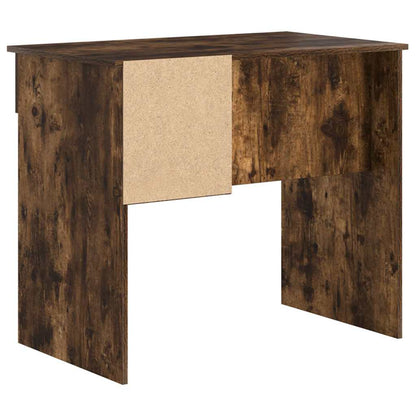 Bureau met lade Gerookt eiken 90 x 49 x 75 cm Bewerkt hout