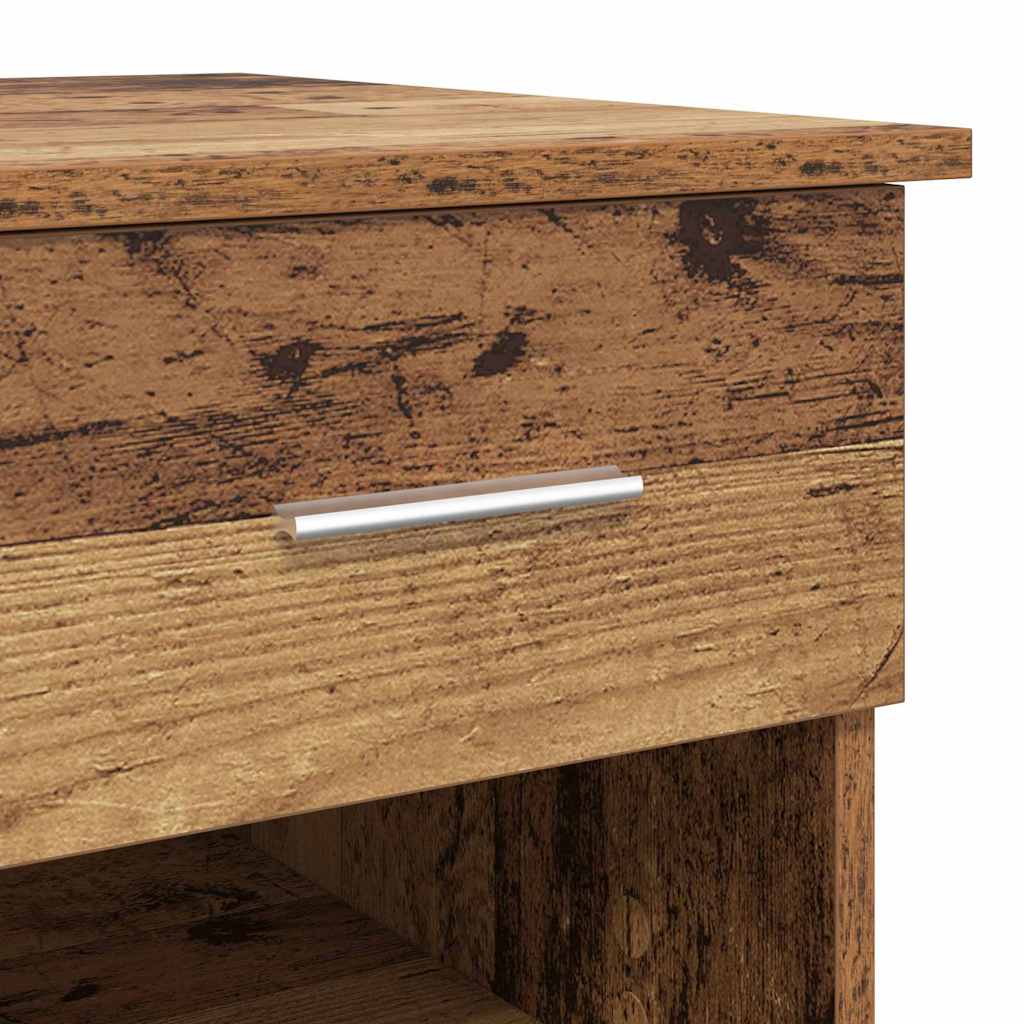 Bureau met lade met plank Oud Hout 90 x 49 x 75 cm Bewerkt hout