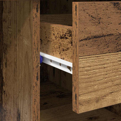Bureau met lade met plank Oud Hout 90 x 49 x 75 cm Bewerkt hout