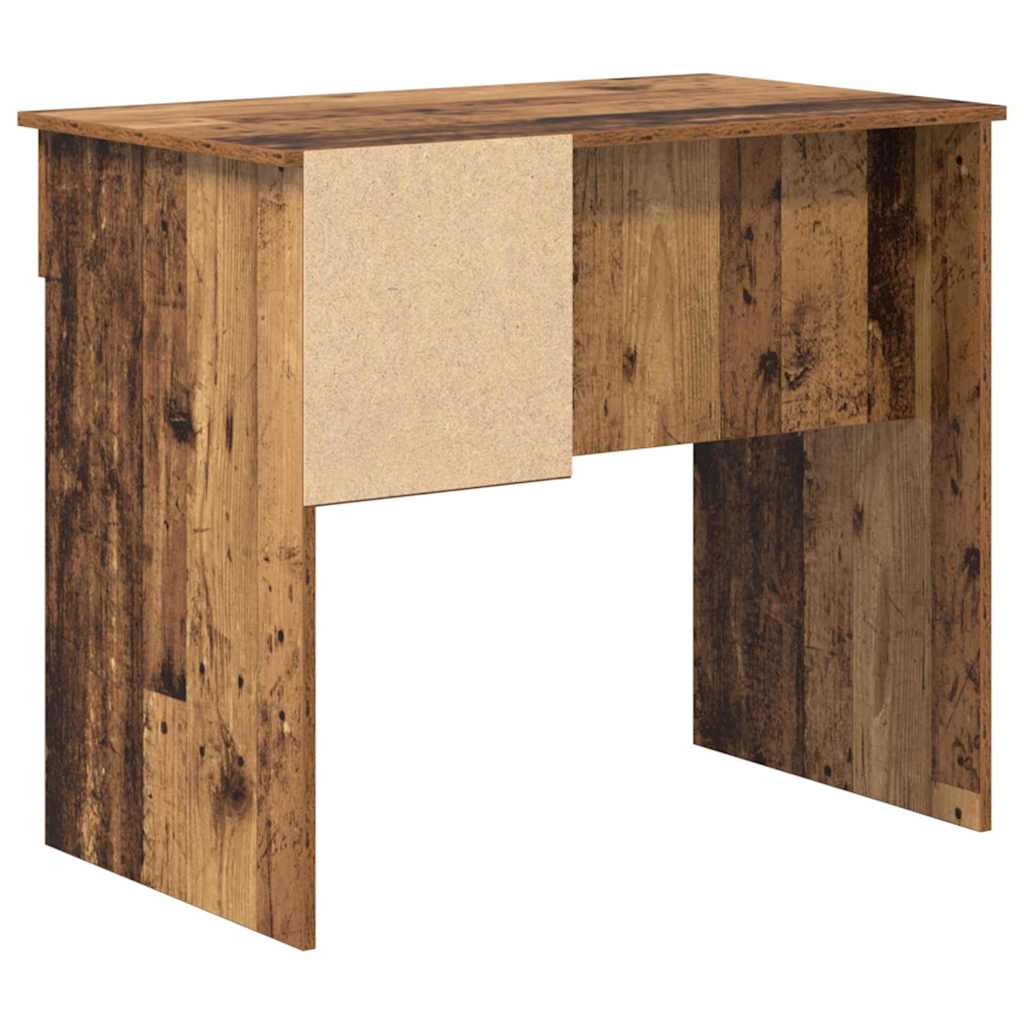 Bureau met lade met plank Oud Hout 90 x 49 x 75 cm Bewerkt hout