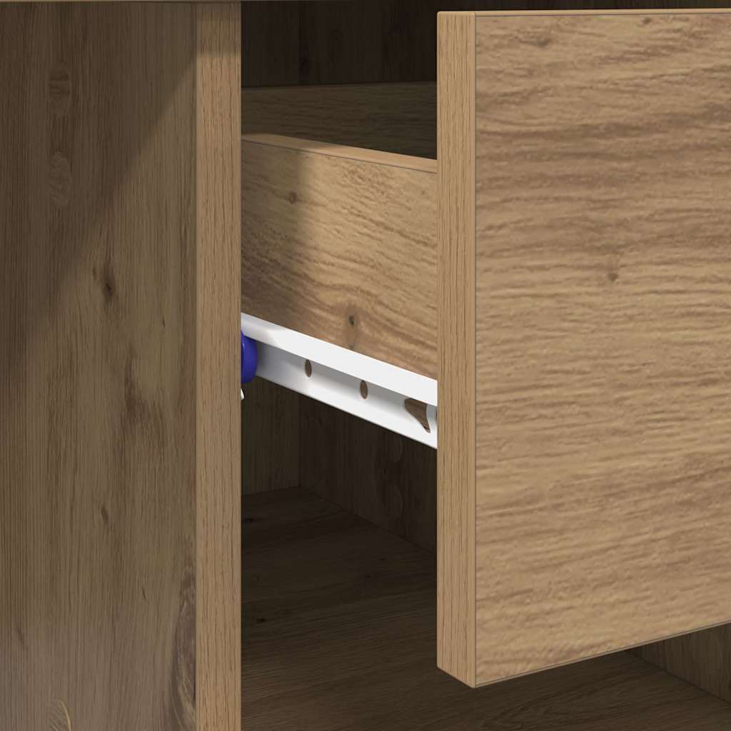 Bureau met lade Artisan Eiken 90 x 49 x 75 cm Bewerkt hout