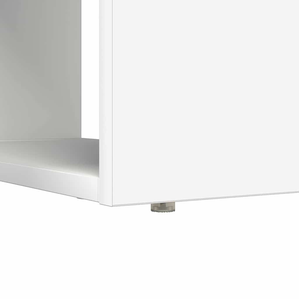 Bureau met plank met opslag Wit 113 x 54 x 120 cm Bewerkt hout