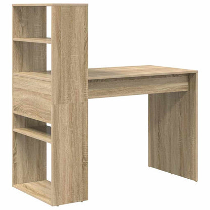 Bureau met plank Sonoma Eiken 113 x 54 x 120 cm Bewerkt hout