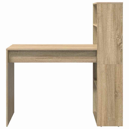 Bureau met plank Sonoma Eiken 113 x 54 x 120 cm Bewerkt hout