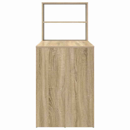 Bureau met plank Sonoma Eiken 113 x 54 x 120 cm Bewerkt hout