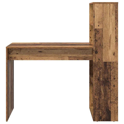 Bureau met plank Oud Hout 113 x 54 x 120 cm Bewerkt hout