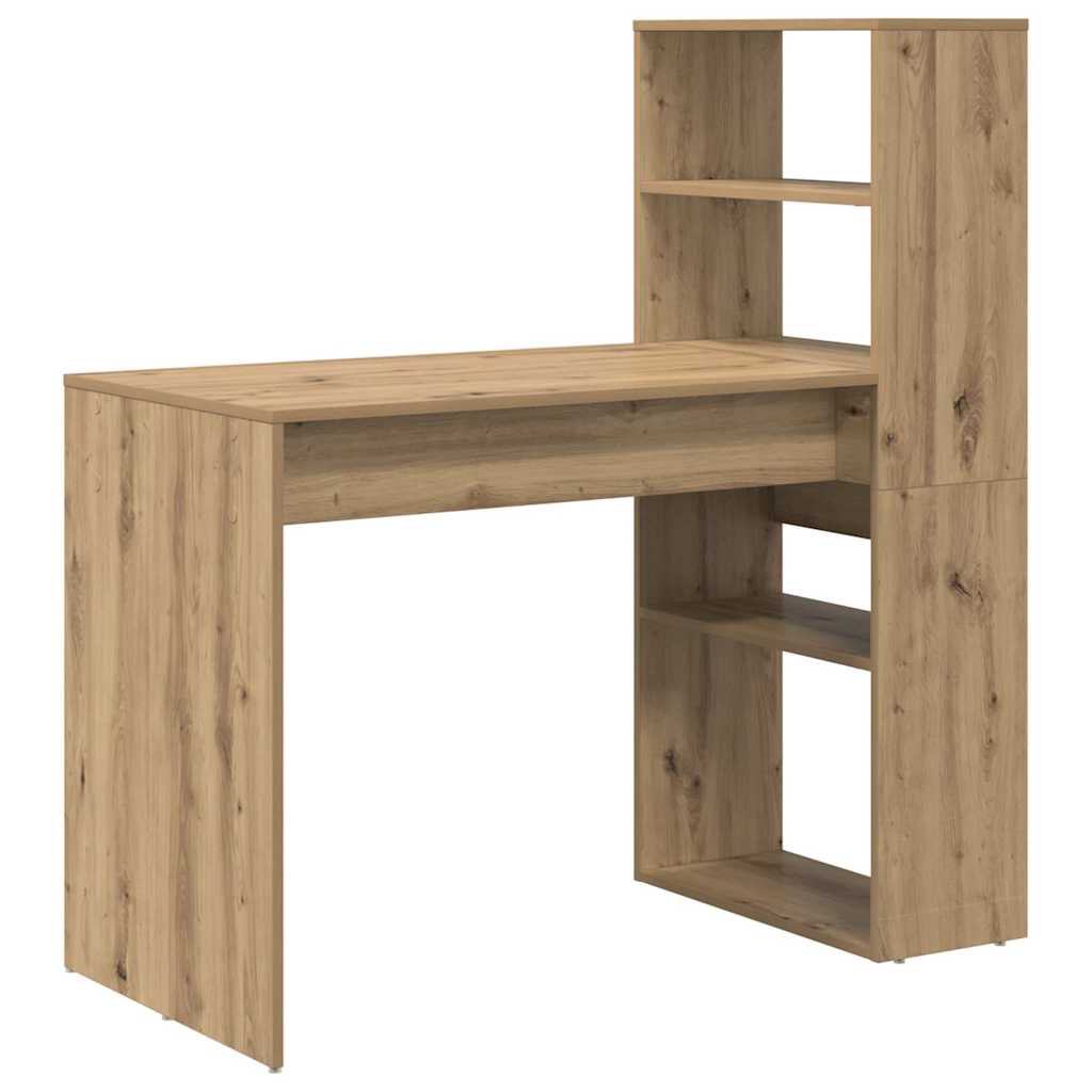 Bureau met plank Artisan Eiken 113 x 54 x 120 cm Bewerkt hout