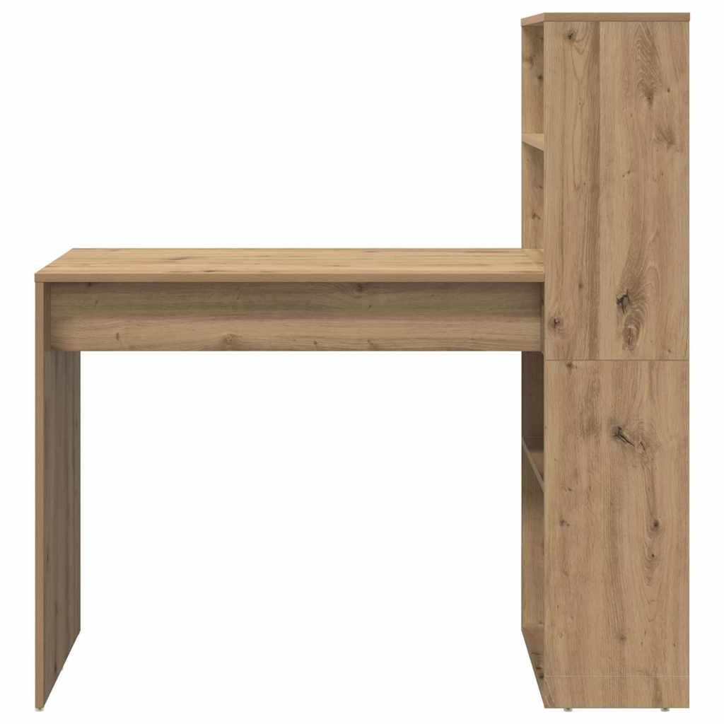 Bureau met plank Artisan Eiken 113 x 54 x 120 cm Bewerkt hout