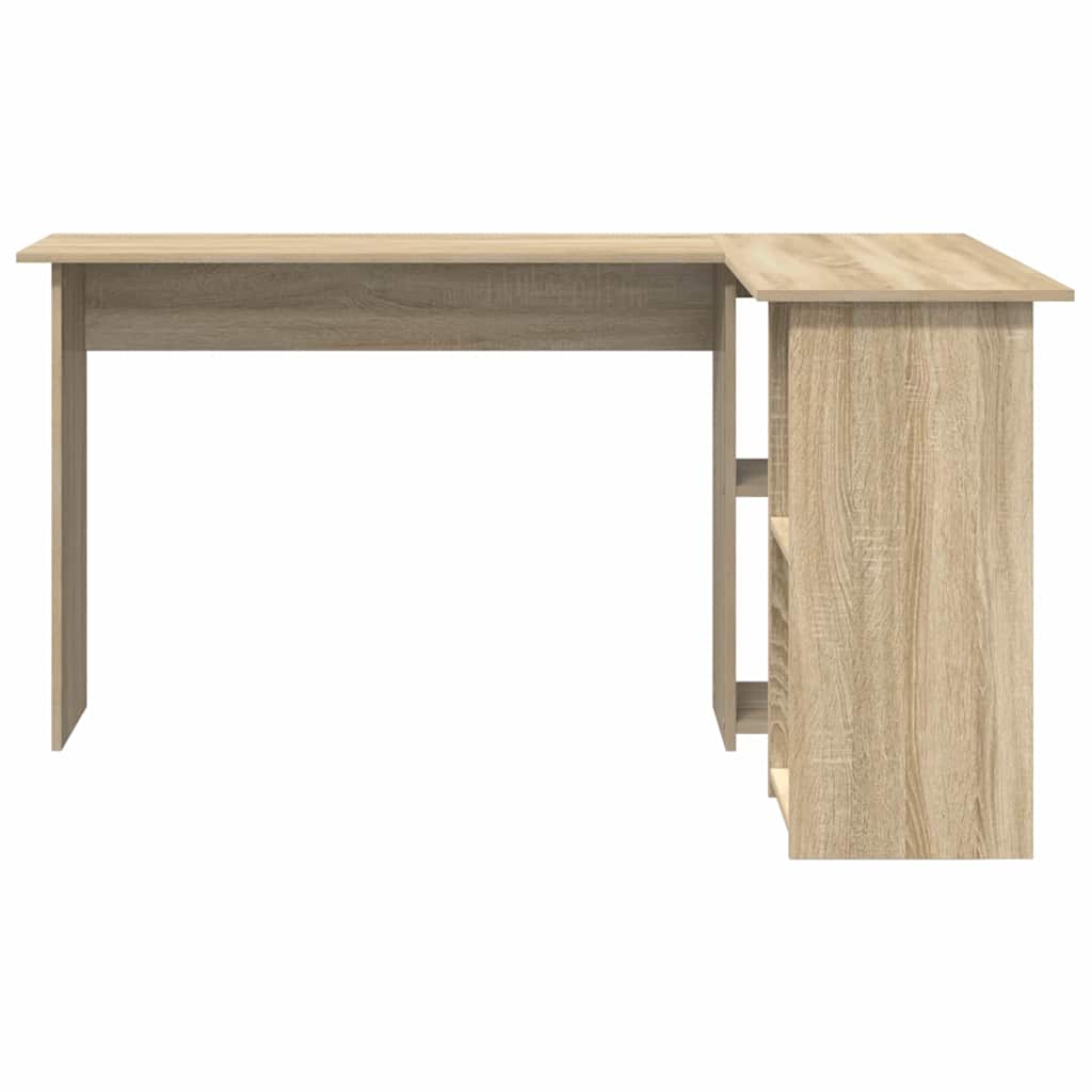 Bureau met plank Sonoma Eiken 142 x 102 x 73 cm Bewerkt hout