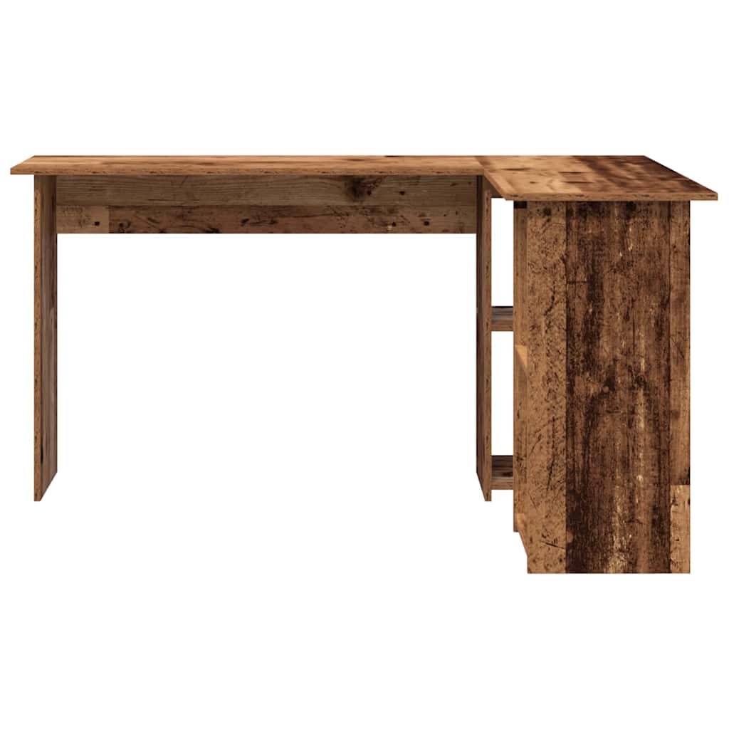 Bureau met plank Oud Hout 142 x 102 x 73 cm Bewerkt hout