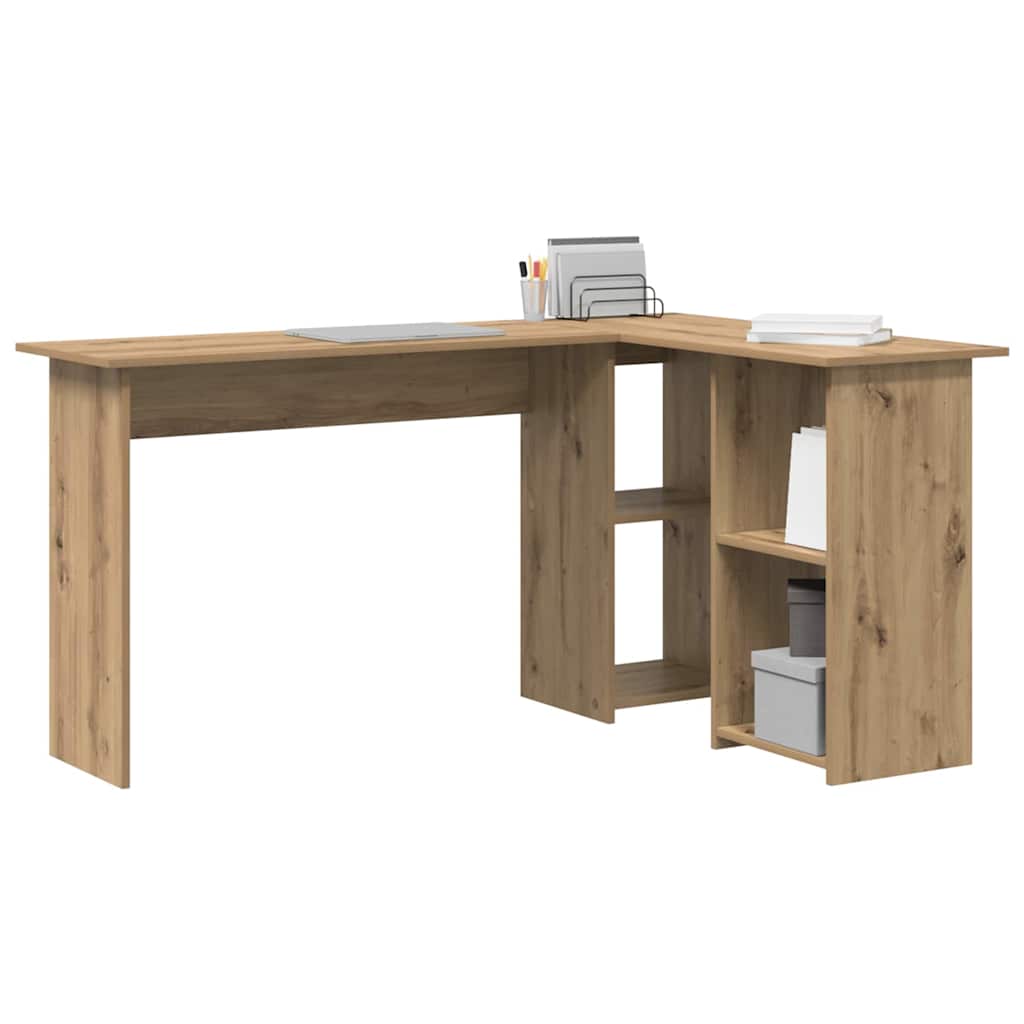 Bureau met plank Artisan Eiken 142 x 102 x 73 cm Bewerkt hout
