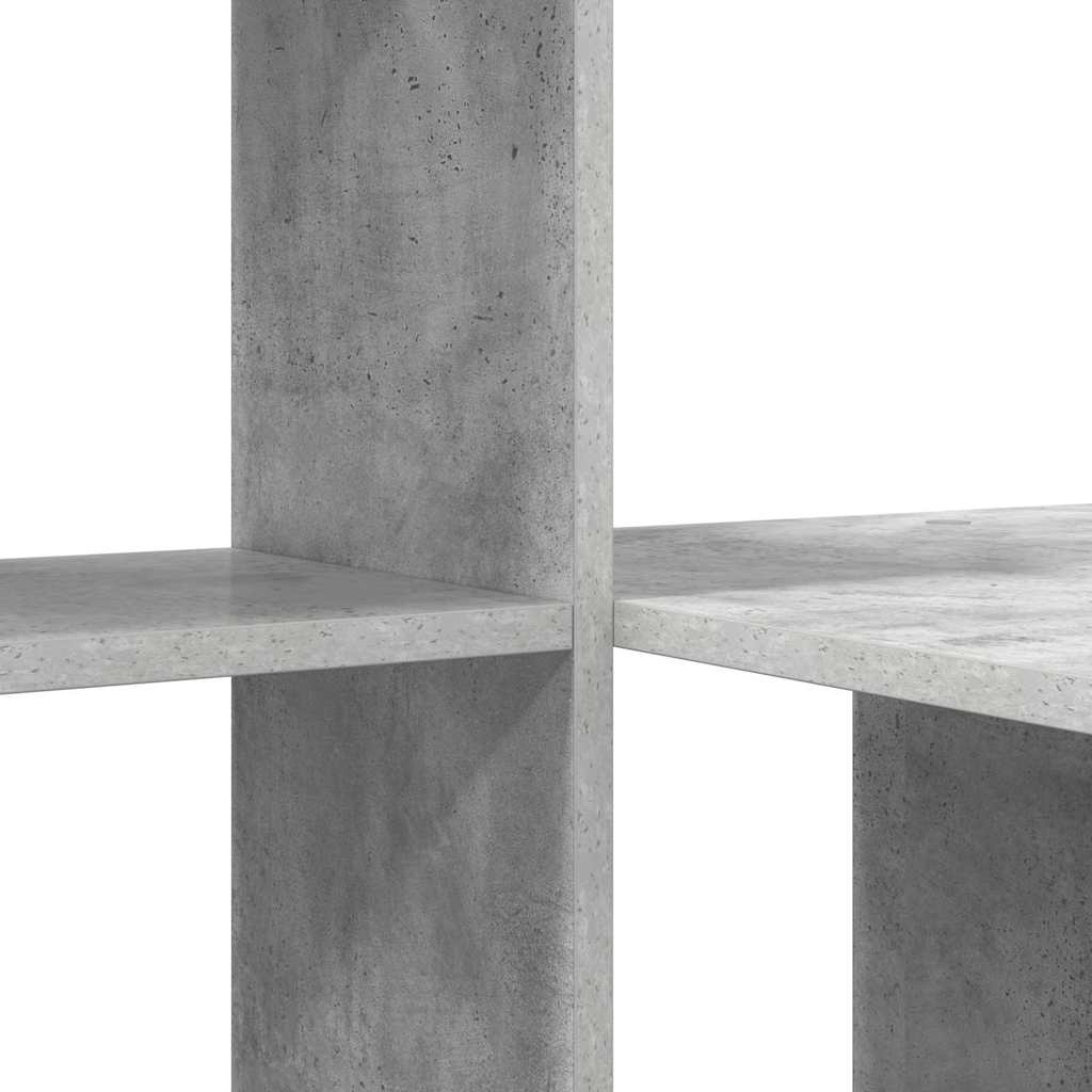 Bureau met plank Beton Grijs 131,5 x 50 x 106,5 cm Bewerkt hout