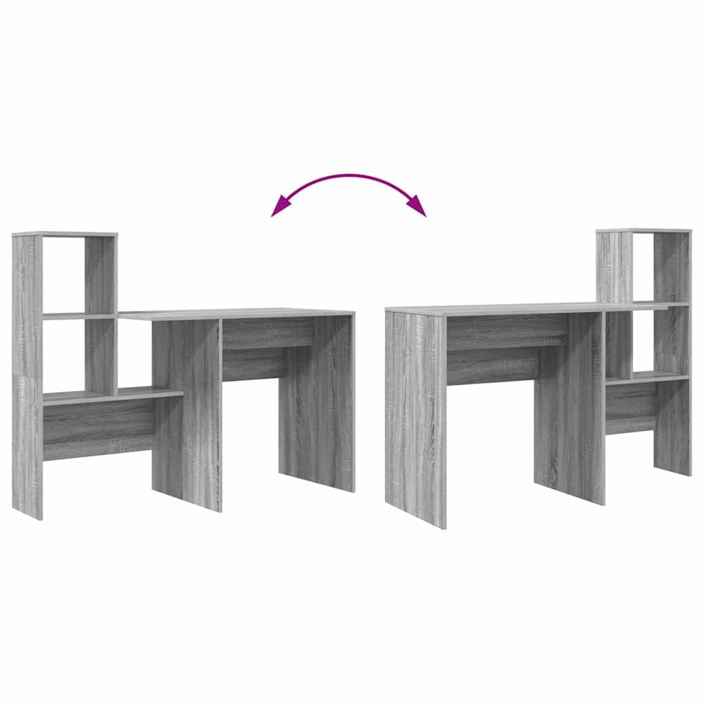 Bureau Grijs Sonoma 131,5 x 50 x 106,5 cm Bewerkt hout