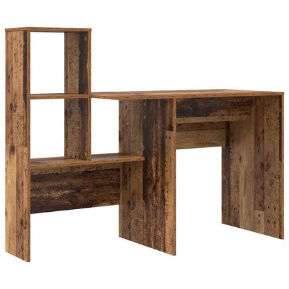 Bureau met plank Oud Hout 131,5 x 50 x 106,5 cm Bewerkt hout