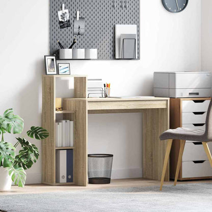 Bureau met plank Sonoma Eiken 100 x 40 x 90 cm Bewerkt hout