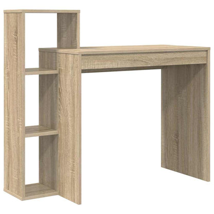 Bureau met plank Sonoma Eiken 100 x 40 x 90 cm Bewerkt hout