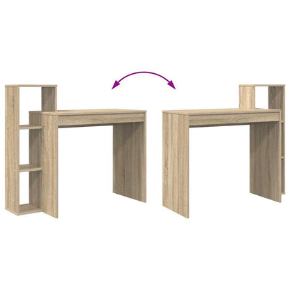 Bureau met plank Sonoma Eiken 100 x 40 x 90 cm Bewerkt hout
