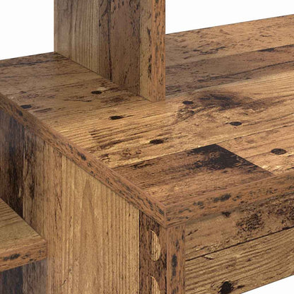 Bureau met plank Oud Hout 100 x 40 x 90 cm Bewerkt hout