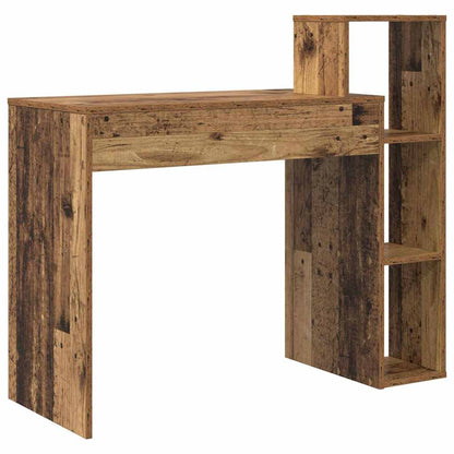 Bureau met plank Oud Hout 100 x 40 x 90 cm Bewerkt hout