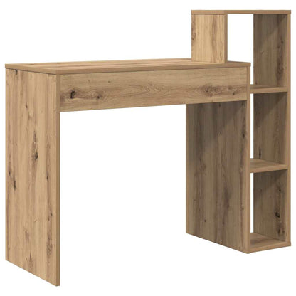 Bureau met plank Artisan Eiken 100 x 40 x 90 cm Bewerkt hout