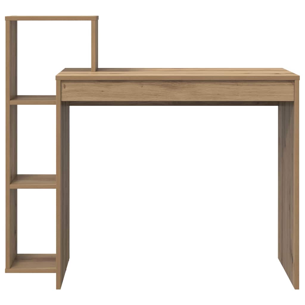 Bureau met plank Artisan Eiken 100 x 40 x 90 cm Bewerkt hout