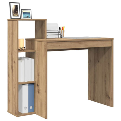 Bureau met plank Artisan Eiken 100 x 40 x 90 cm Bewerkt hout