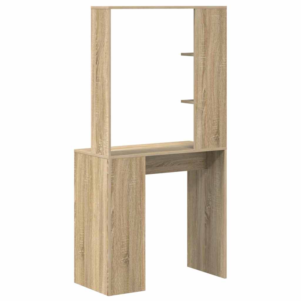 Bureau met plank Sonoma Eiken 78,5 x 37 x 154,5 cm Bewerkt hout