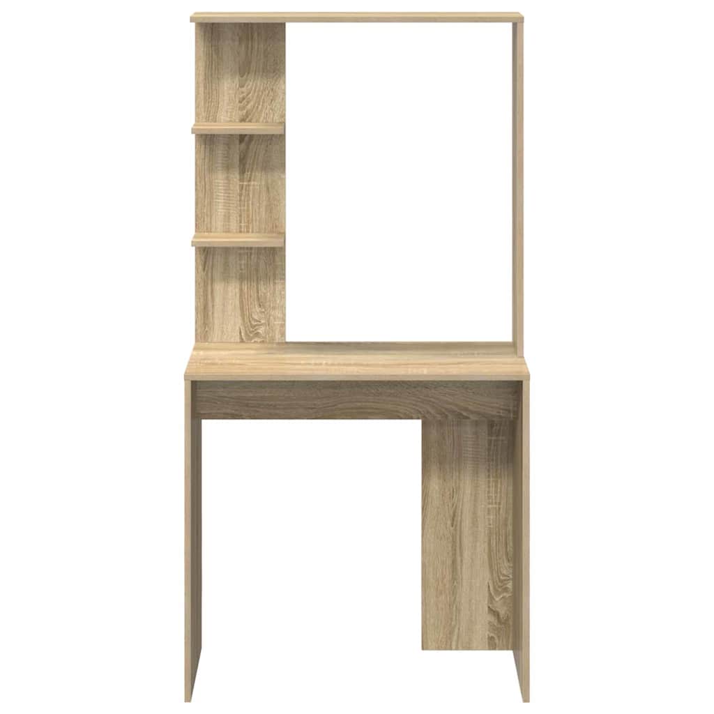Bureau met plank Sonoma Eiken 78,5 x 37 x 154,5 cm Bewerkt hout
