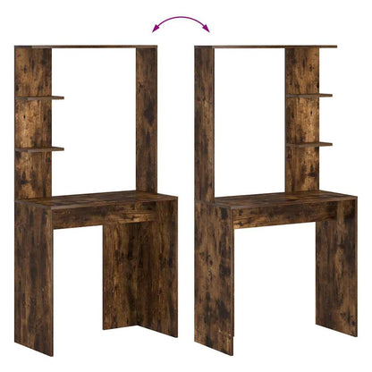 Bureau Gerookt eiken 78,5 x 37 x 154,5 cm Bewerkt hout