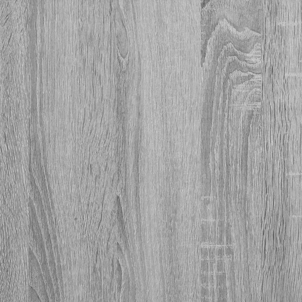 Bureau met plank Grijs Sonoma 102 x 50 x 124 cm Bewerkt hout