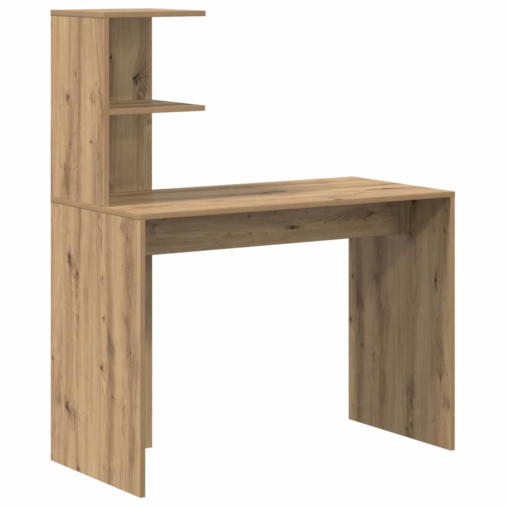 Bureau met plank Artisan Eiken 102 x 50 x 124 cm Bewerkt hout
