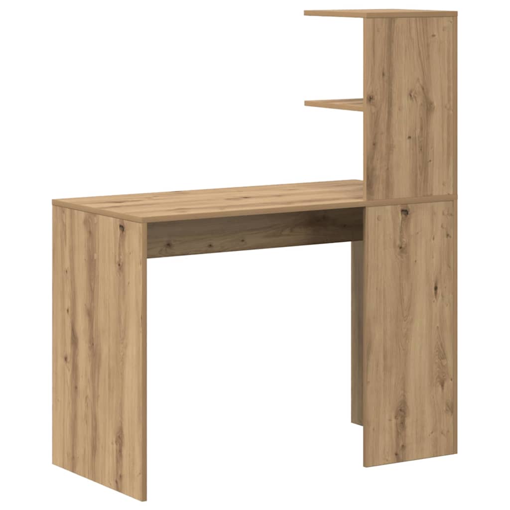 Bureau met plank Artisan Eiken 102 x 50 x 124 cm Bewerkt hout